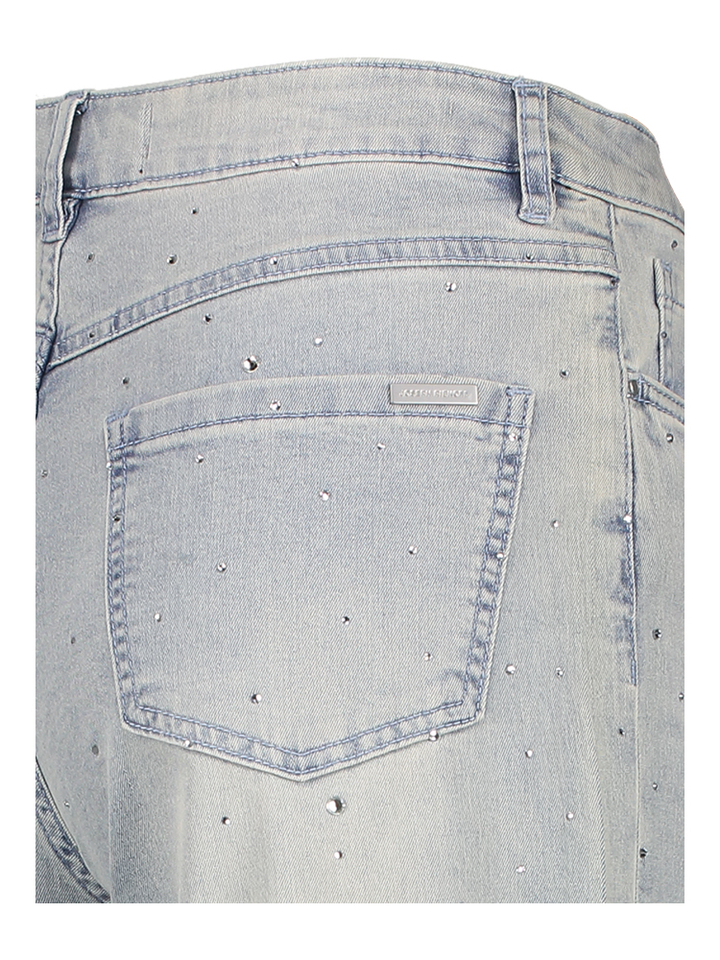 Blauwe loose fit jeans met strass detail Joseph Ribkoff