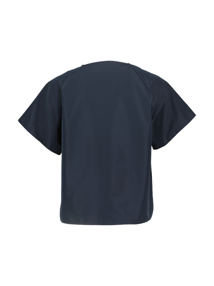 Donkerblauwe bloes met strik Recente Max Mara