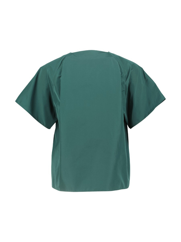 Donkergroene bloes met strik Recente Max Mara