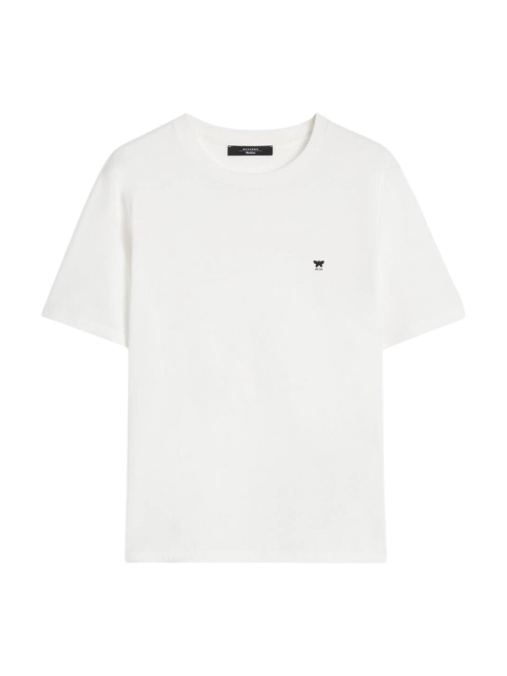 Witte katoenen T-shirt Venaco Max Mara 