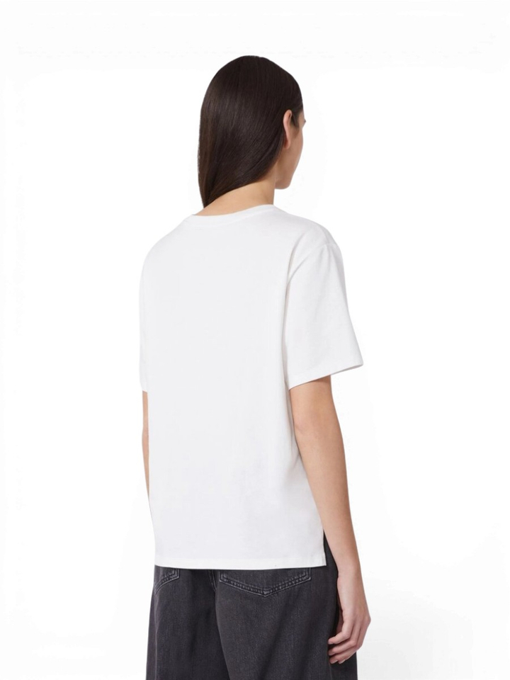 Witte katoenen T-shirt Venaco Max Mara 