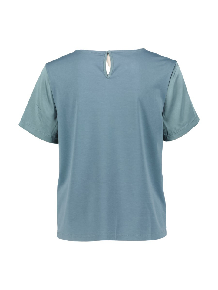 Aqua blauwe bloes in satijn look Gilbert Max Mara 
