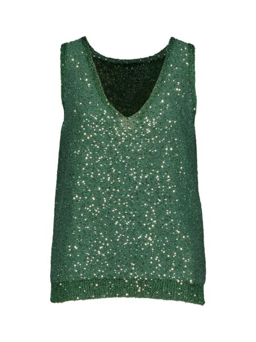 Groene blinkertop met V-hals Milord Max Mara Weekend