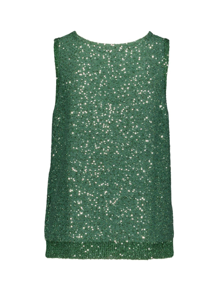 Groene blinkertop met V-hals Milord Max Mara Weekend 