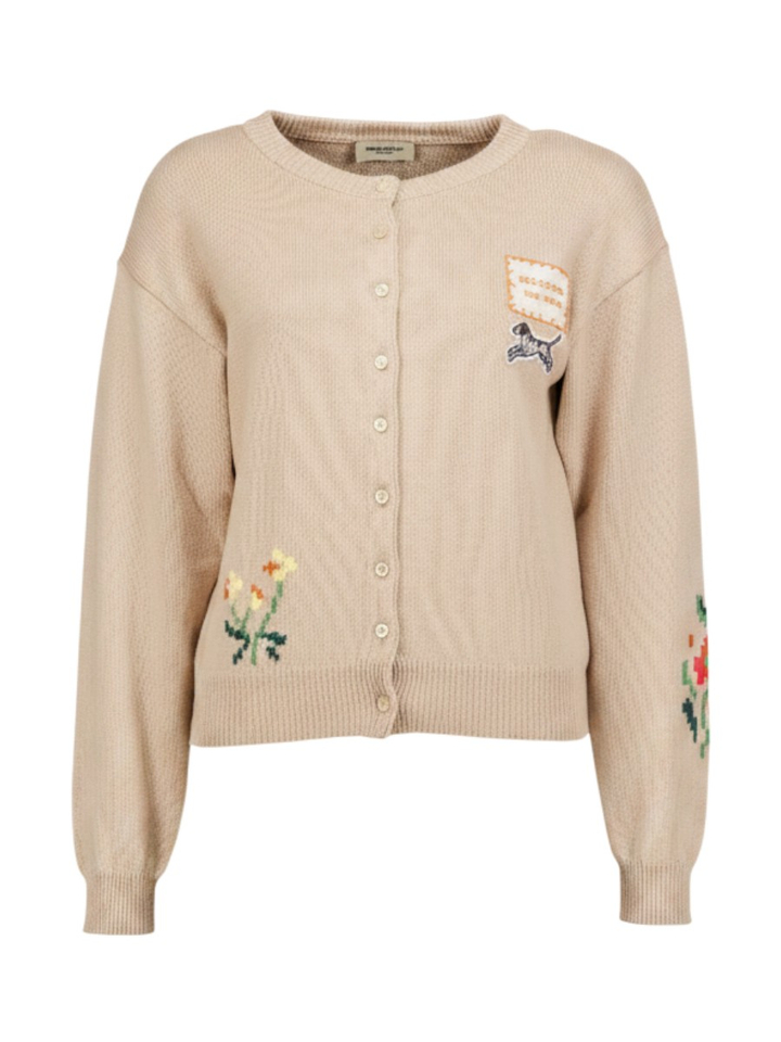 Beige trui met knopen Teiera Max Mara