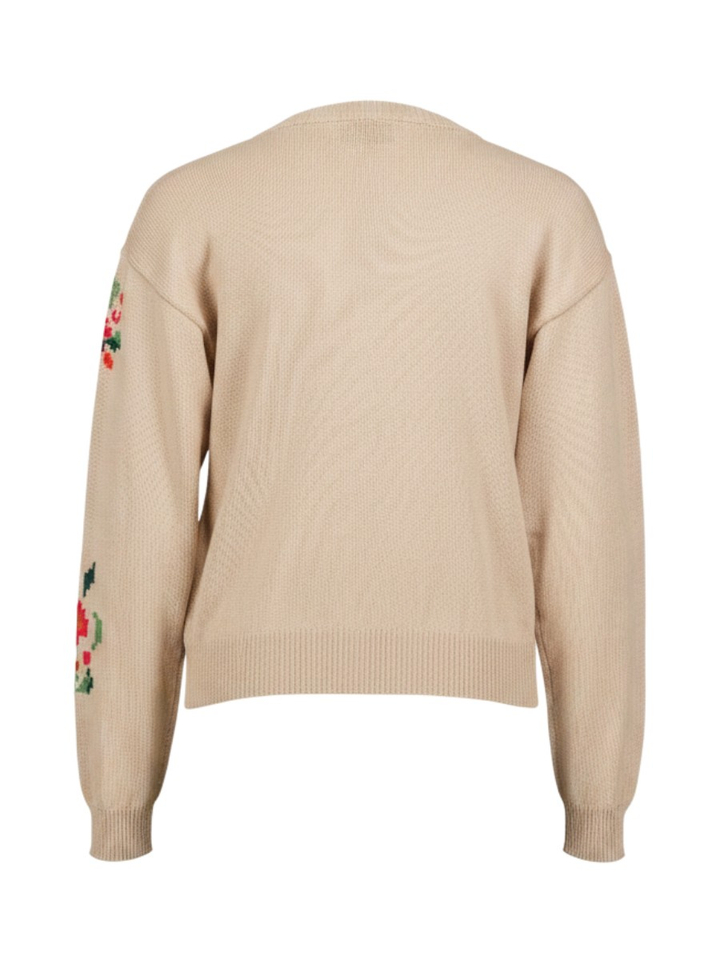 Beige trui met knopen Teiera Max Mara