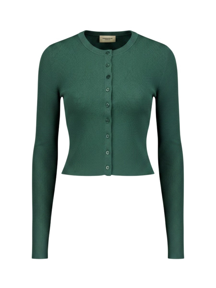Groene gillet met knopen Tennis Max Mara Weekend