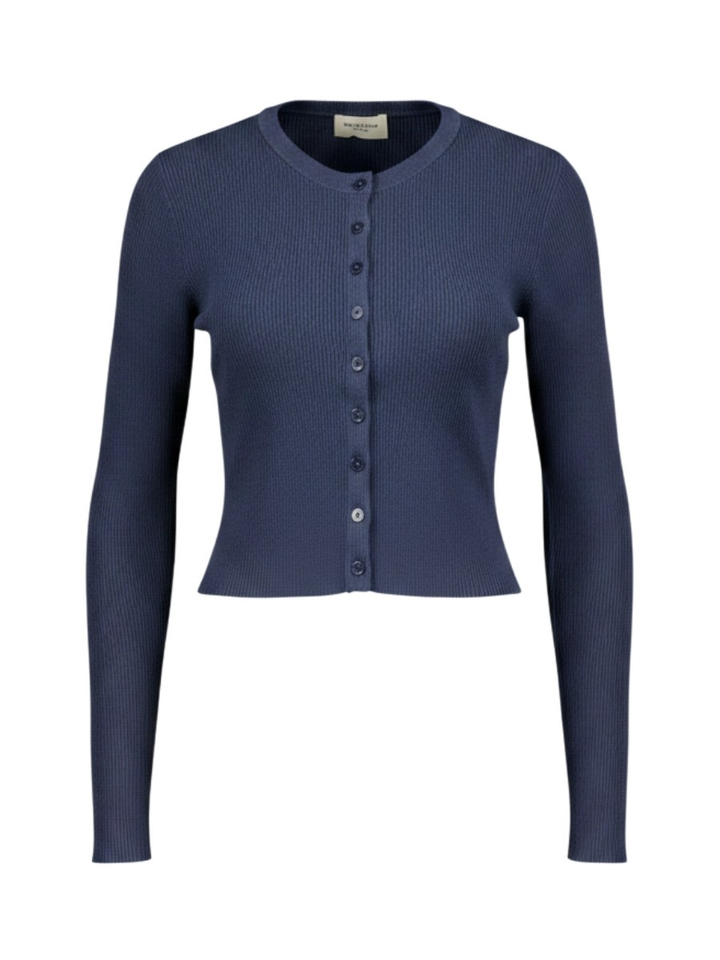 Donkerblauwe gillet met knopen Tennis Max Mara Weekend 