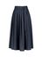 Donkerblauwe rok met plooi Alpaca Max Mara 