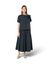 Donkerblauwe rok met plooi Alpaca Max Mara 
