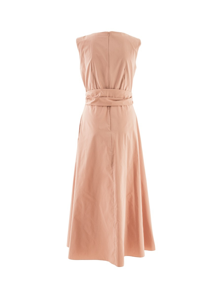 Roze geklede maxi jurk Gentille Max Mara