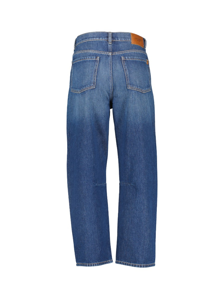 Donkerblauwe barrel fit jeans Caduca Max Mara