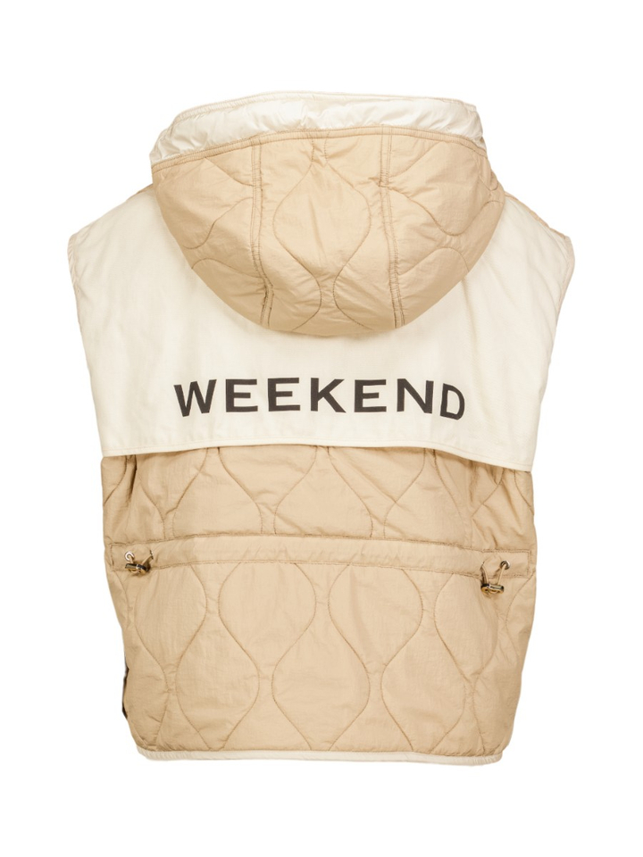 Beige omkeerbare bodywarmer Accenni Max Mara