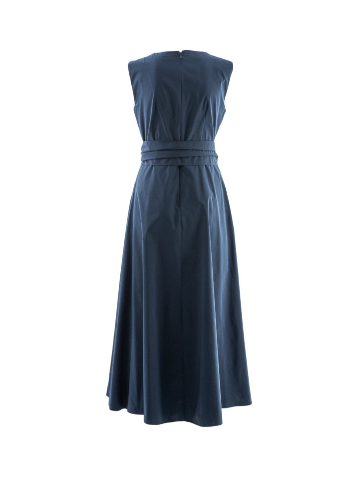 Donkerblauwe maxi-jurk Gentille Max-Mara 