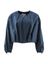 Donkerblauwe geklede bomber jas Butterfly Max Mara 