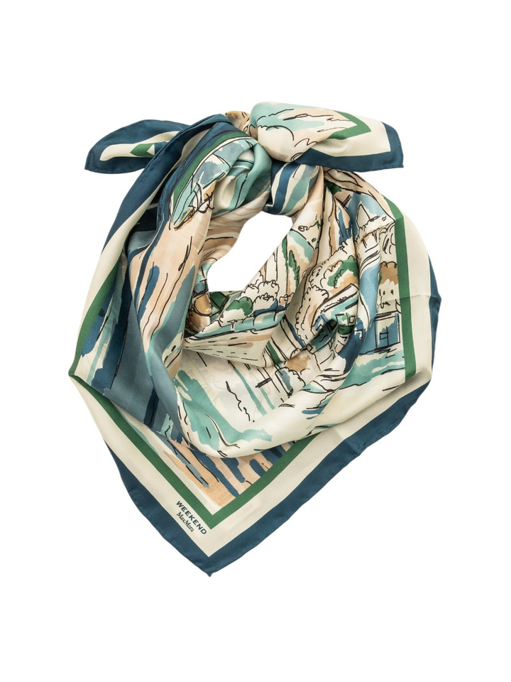 Multi-color sjaal met print Onesto Max Mara Weekend