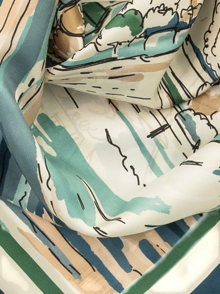 Multi-color sjaal met print Onesto Max Mara Weekend