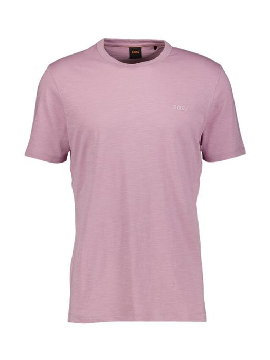 Roze katoenen t-shirt met logo Tegood Hugo Boss