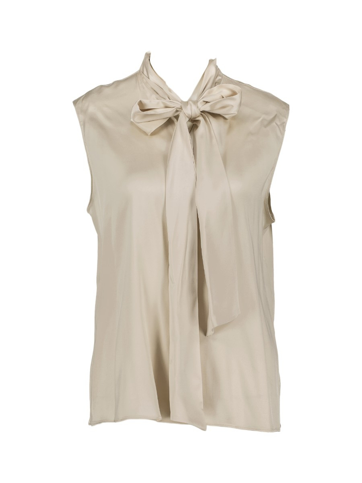 Beige mouwloze bloes Diana Gallesi