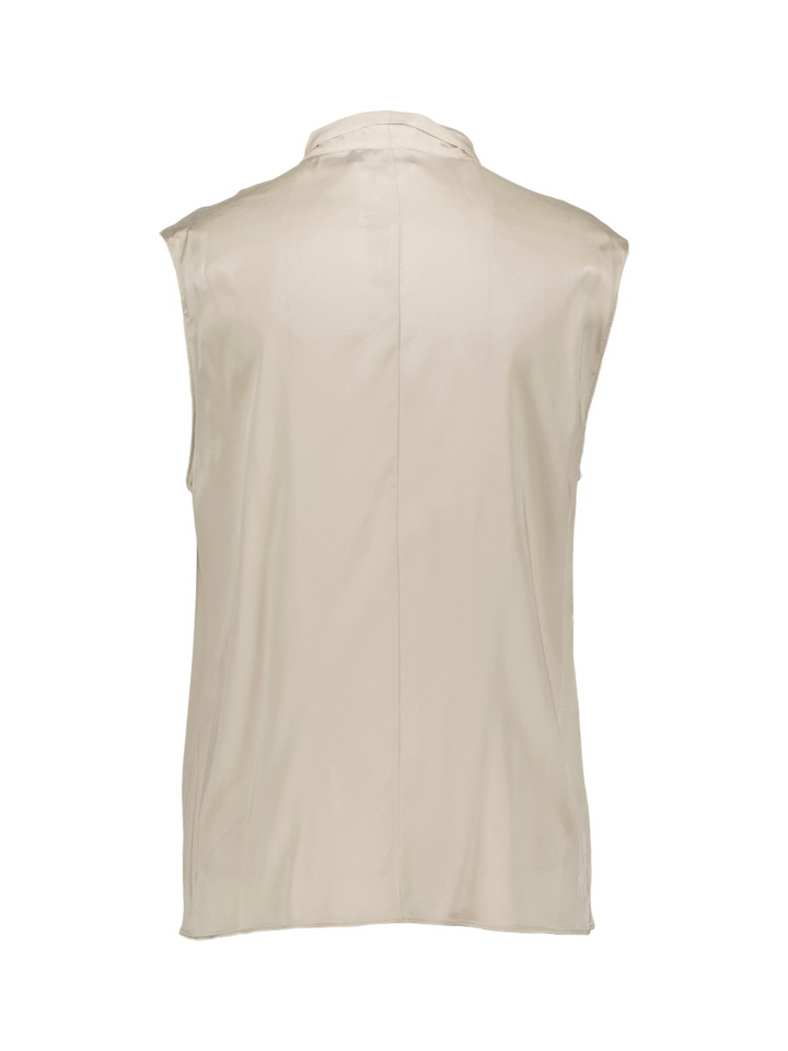 Beige mouwloze bloes Diana Gallesi