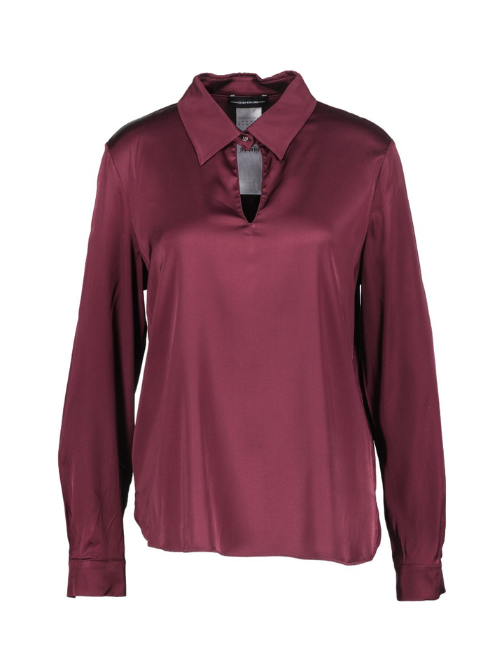 Bordeaux blouse met lange mouw Diana Gallesi 