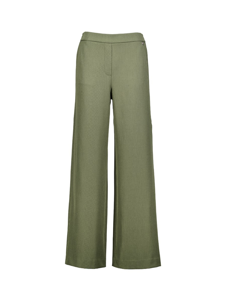 Kaki groene broek met rechte pijpen Diana Gallesi 