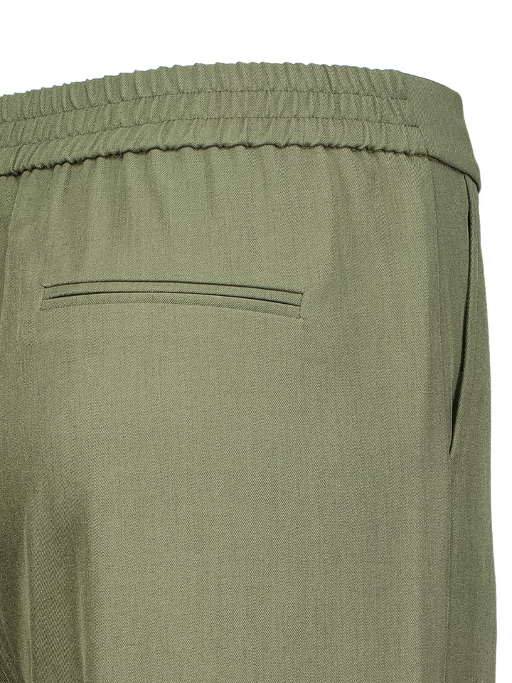 Kaki groene broek met rechte pijpen Diana Gallesi 