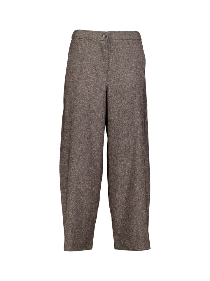 Bruine gespikkelde broek Diana Galessi