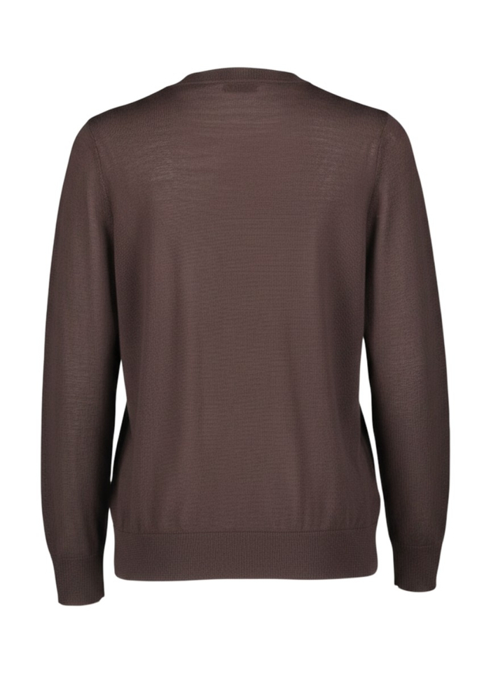 Bruine pull met ronde hals Diana Gallesi 