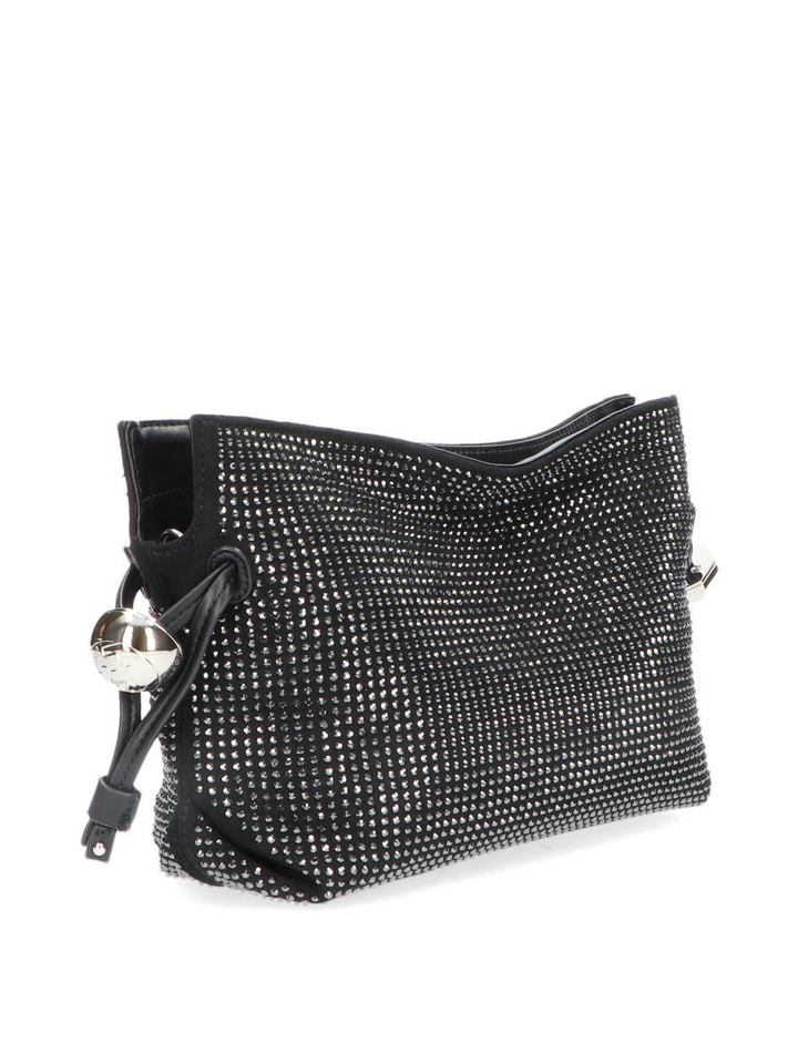 Nero handtas met strass Hobo Lui Jo