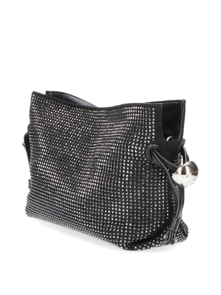 Nero handtas met strass Hobo Lui Jo