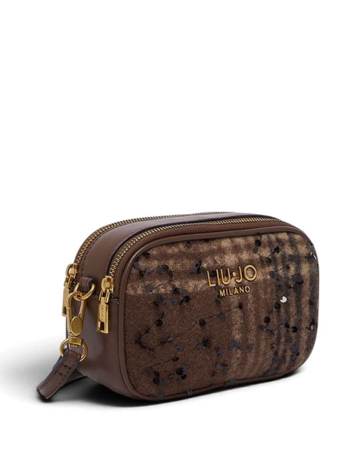 Bruine small crossbody met pailetten detail Liu Jo