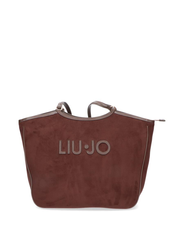 Donkerbruine suède handtas Liu Jo