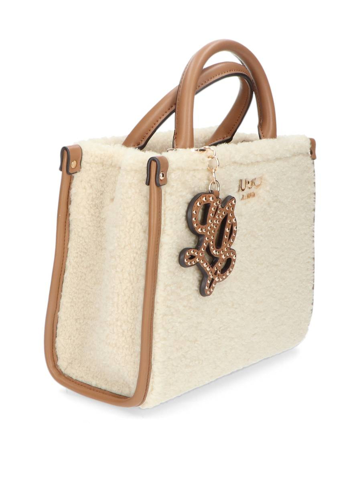 Creme kleurige teddy handtas Tote Liu Jo