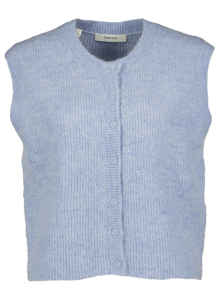 Blauwe gilet zonder mouwen Slwlulu Selected