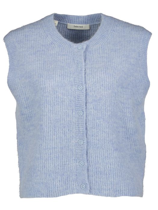 Blauwe gilet zonder mouwen Slwlulu Selected