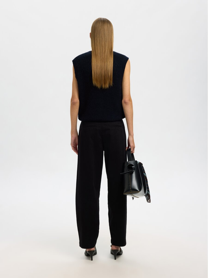 Donkerblauwe gilet zonder mouwen Slwlulu Selected