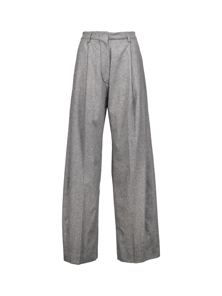 Grijze wollen broek Billie The Latest