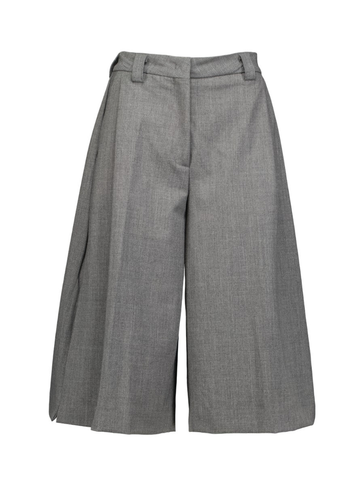 Donkergrijze lange wollen short Dakota The Latest