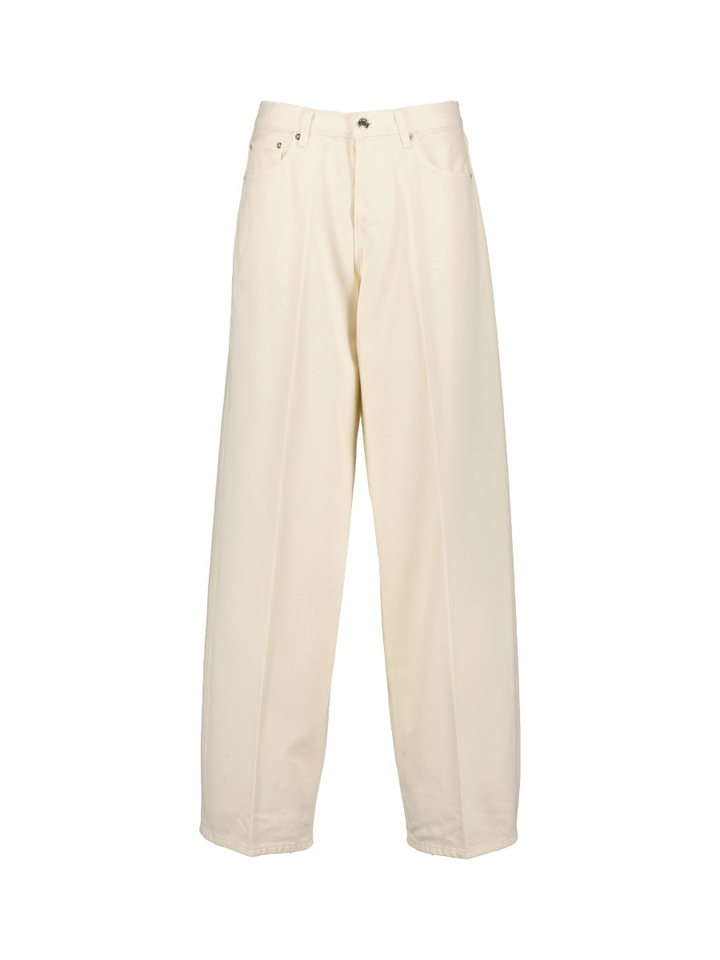 Crèmekleurige loose fit jeans Bethany Haikure 