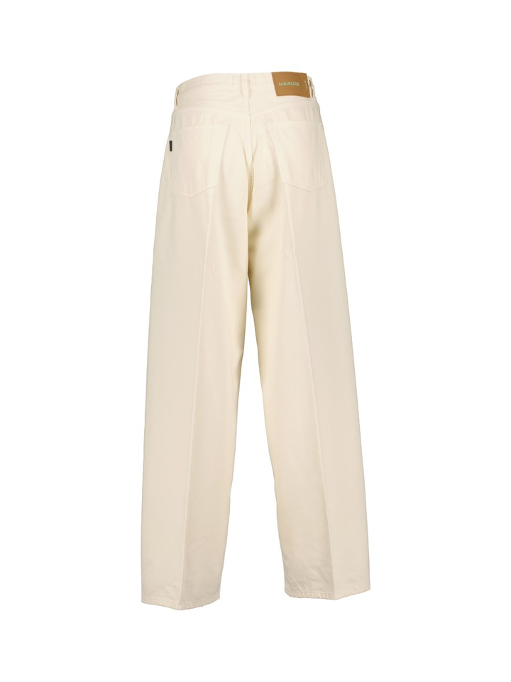 Crèmekleurige loose fit jeans Bethany Haikure 