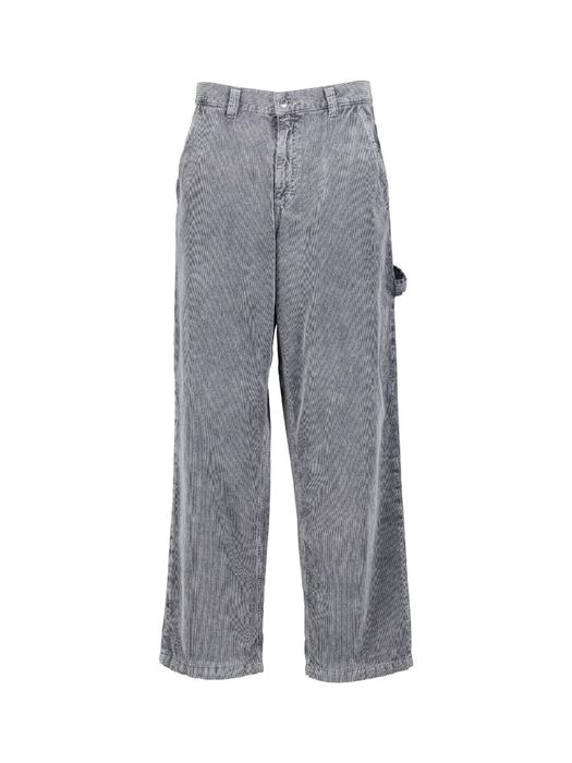 Grijz ecargo broek in ribfluweel Sibilla Velvet Haikure