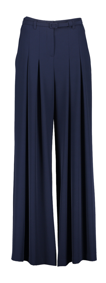 Blauwe losvallende geklede broek Imperial