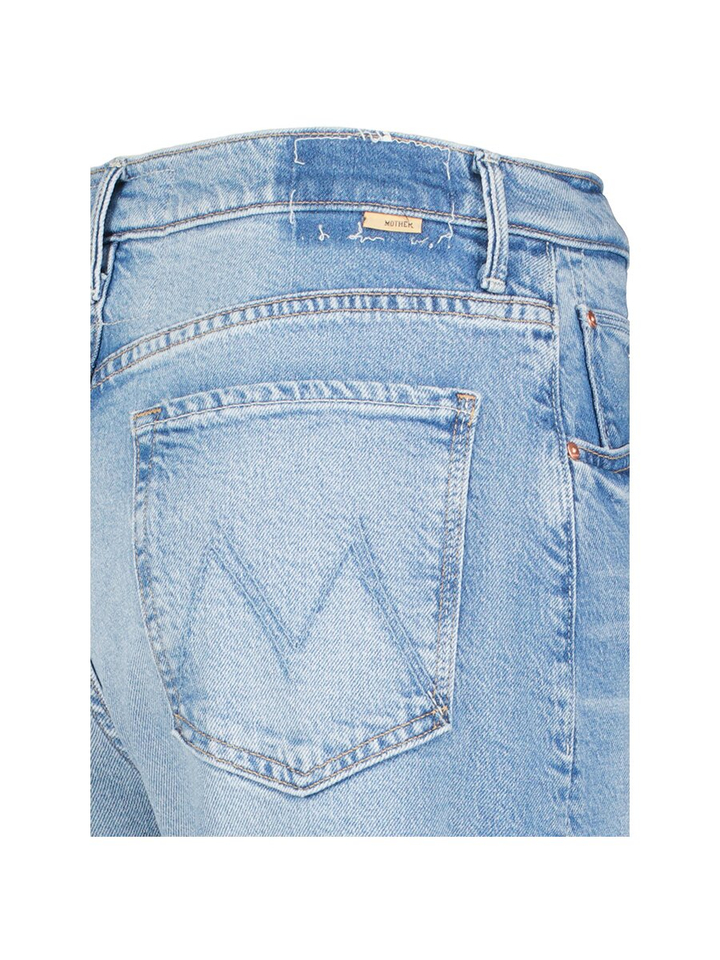 Blauwe afgewassen straight jeans Lil Lasso Mother