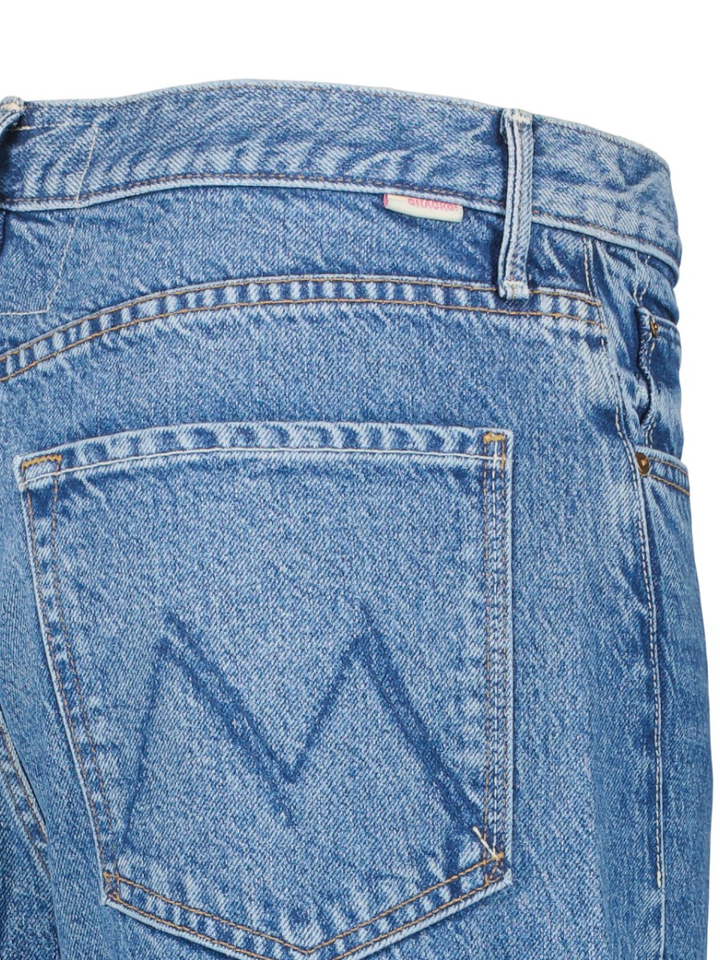 Blauwe wide leg jeans met detail Lemon twist Sneak Mother