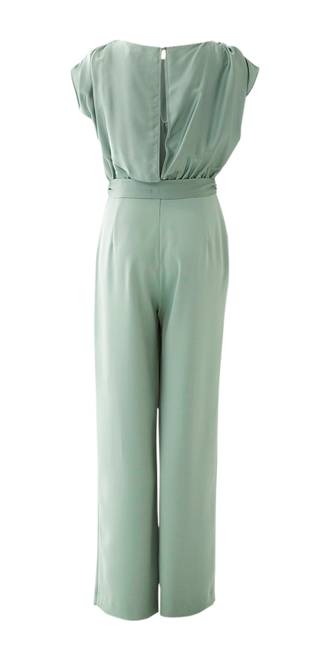 Lichtgroene geklede jumpsuit Swing