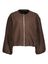 Donkerbruine jas Bomber Withblack 