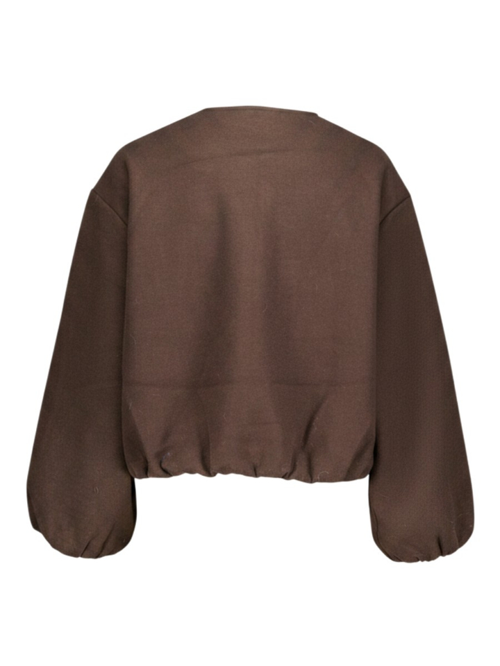 Donkerbruine jas Bomber Withblack