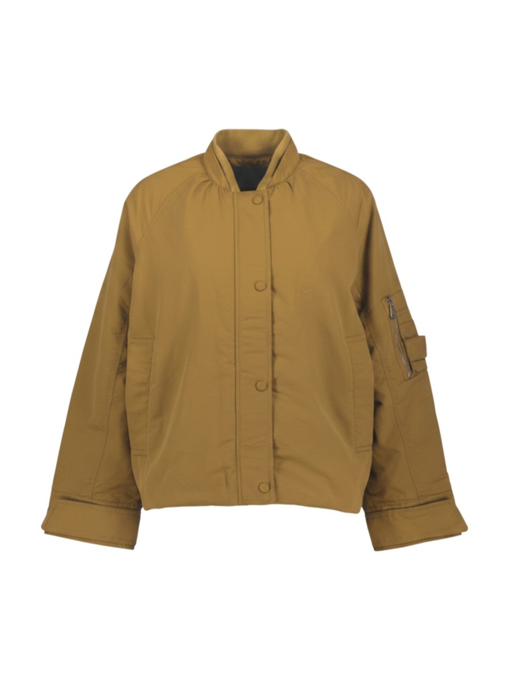 Camel kleurige bomberjas Grappy Bomber Withblack