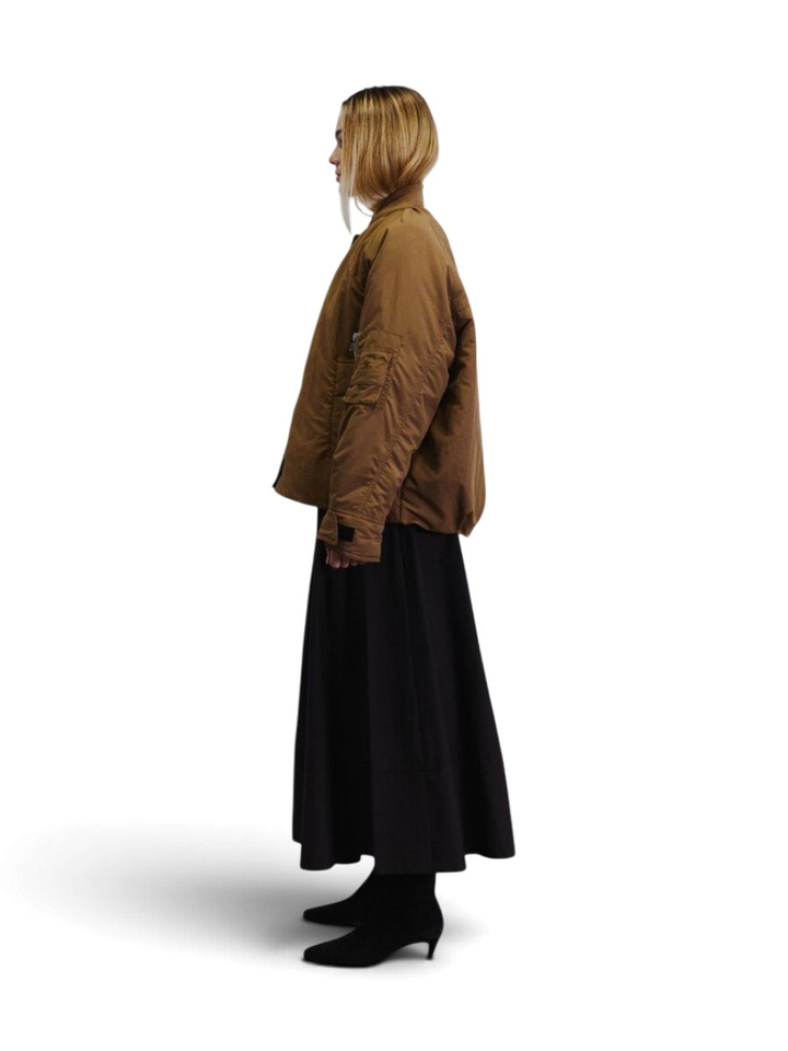 Camel kleurige bomberjas Grappy Bomber Withblack